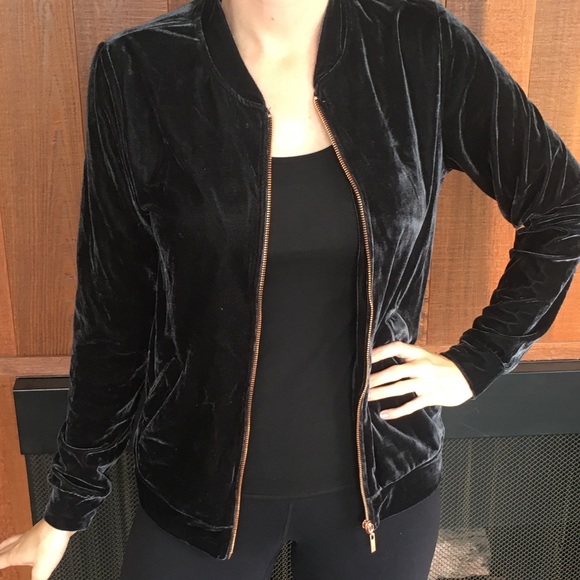 Tart Jackets & Blazers - Lemon Tart velvet bomber jacket